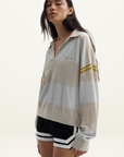 Nagnata Organic Ivy Crop Polo in Vanilla