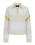 Nagnata Organic Ivy Crop Polo in Vanilla