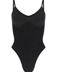 Nagnata Tri Wool Bodysuit in Obsidian