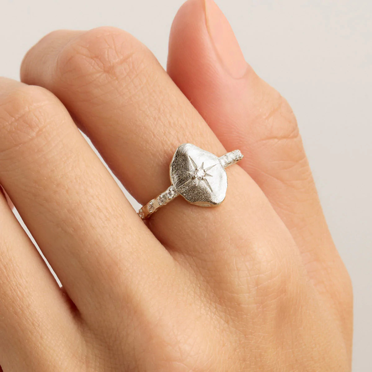 North Star Ring SILVER By Charlotte-By Charlotte-Frolic Girls