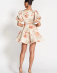 Olivia Flounce Mini Dress ROSE FLORAL Sofia-Sofia-Frolic Girls