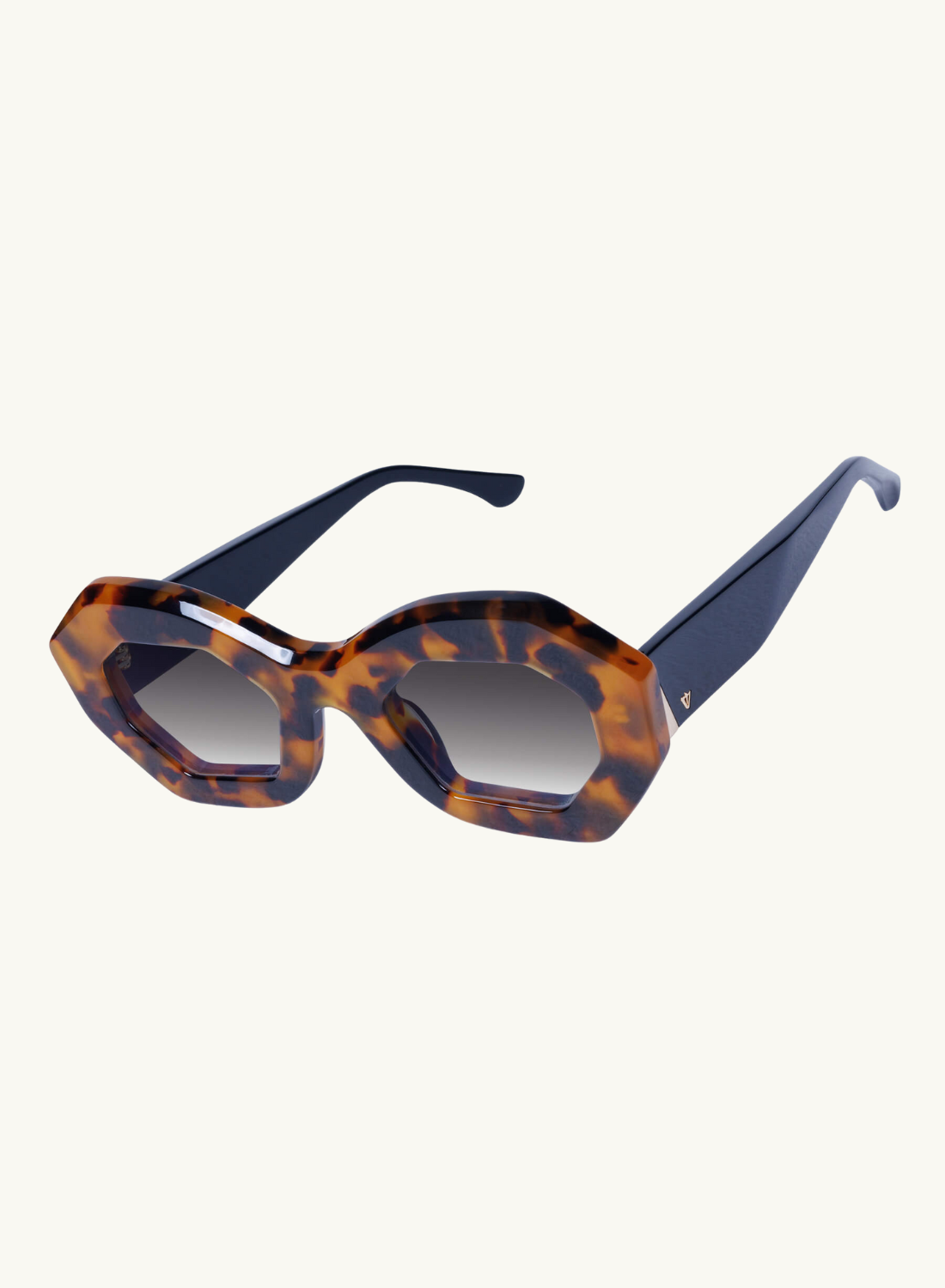 Opera Sunglasses HONEY TORT BLACK TEMPLE Valley-Valley Eyewear-Frolic Girls