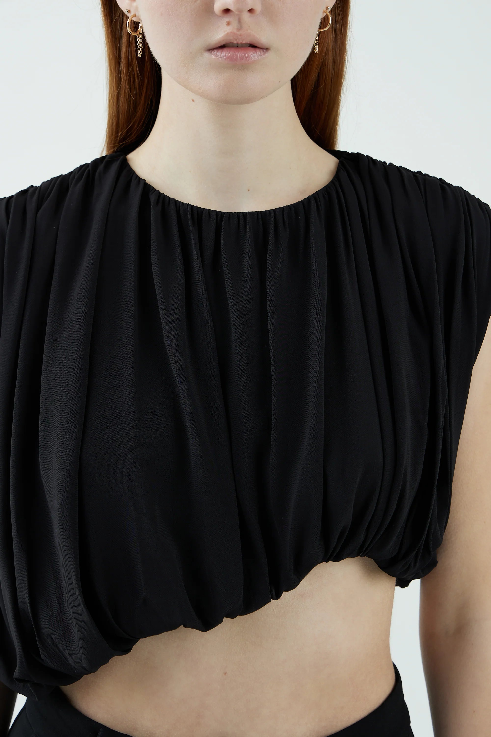 Overflow Drape Blouse BLACK Third Form-Third Form-Frolic Girls