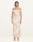 Ownley Lena Midi Dress in Peachy Garden