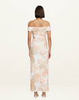 Ownley Lena Midi Dress in Peachy Garden