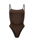 Nagnata Ballet Wool Bodysuit in Bark