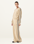 PE Nation Retreat Knit Pant in OXFORD TAN