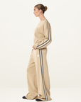 PE Nation Retreat Knit Pant in OXFORD TAN