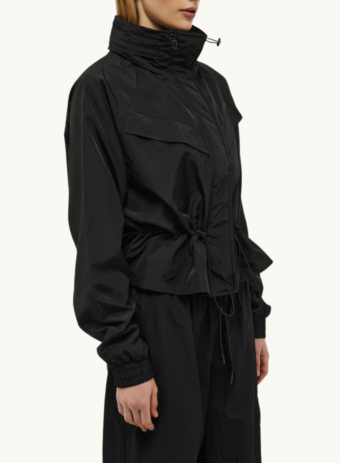 PE Nation Shelter Jacket in BLACK