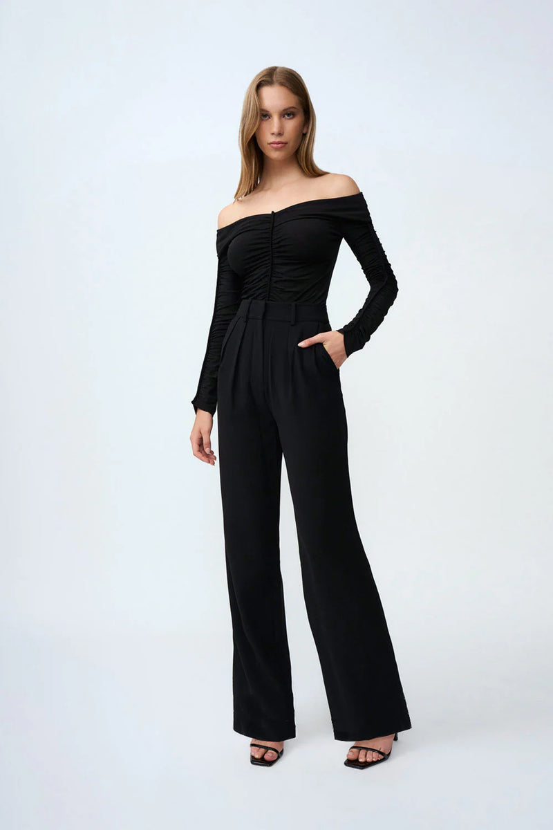 Pleat Front Pant in BLACK from By Johnny-By Johnny-Frolic Girls