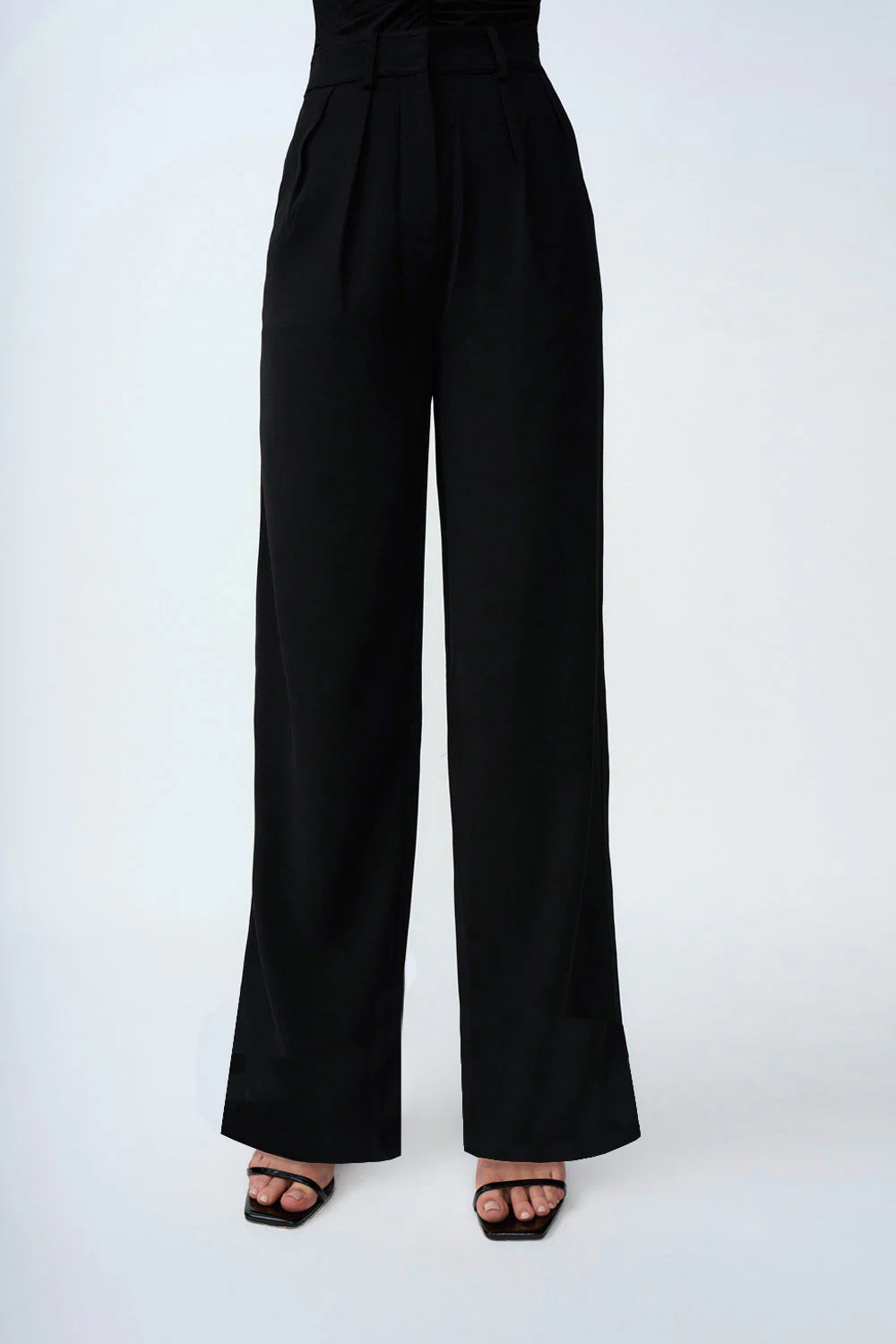 Pleat Front Pant in BLACK from By Johnny-By Johnny-Frolic Girls