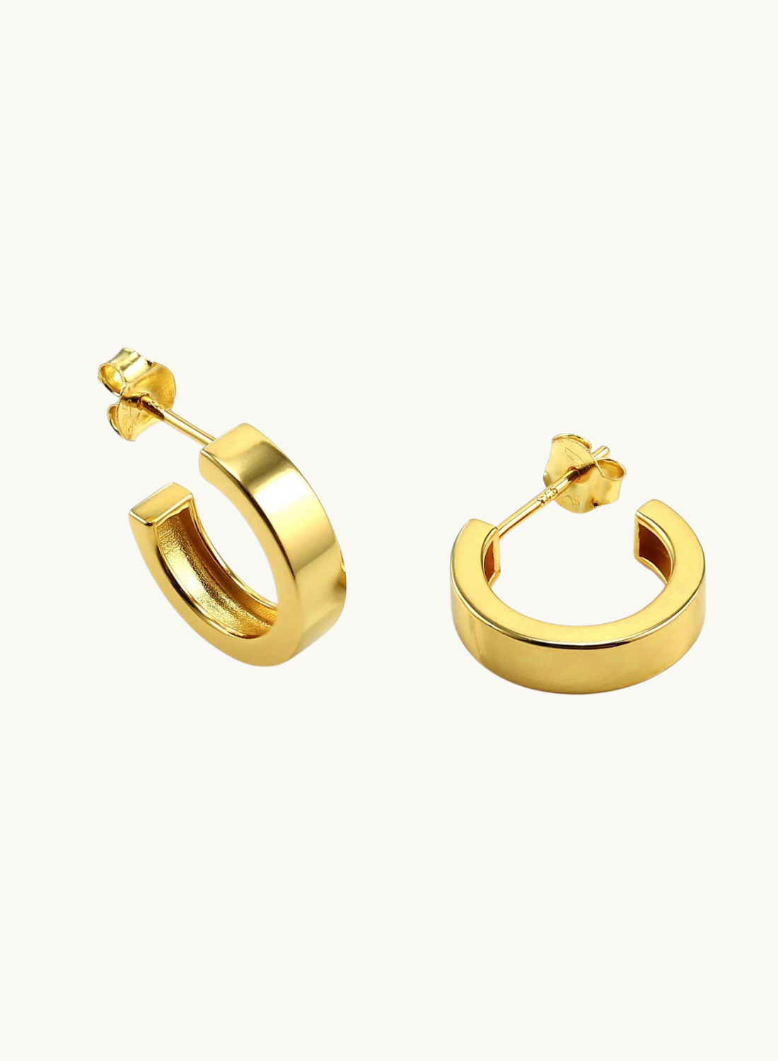 Prea Edge Hoop Earrings GOLD Smith-SMITH-Frolic Girls