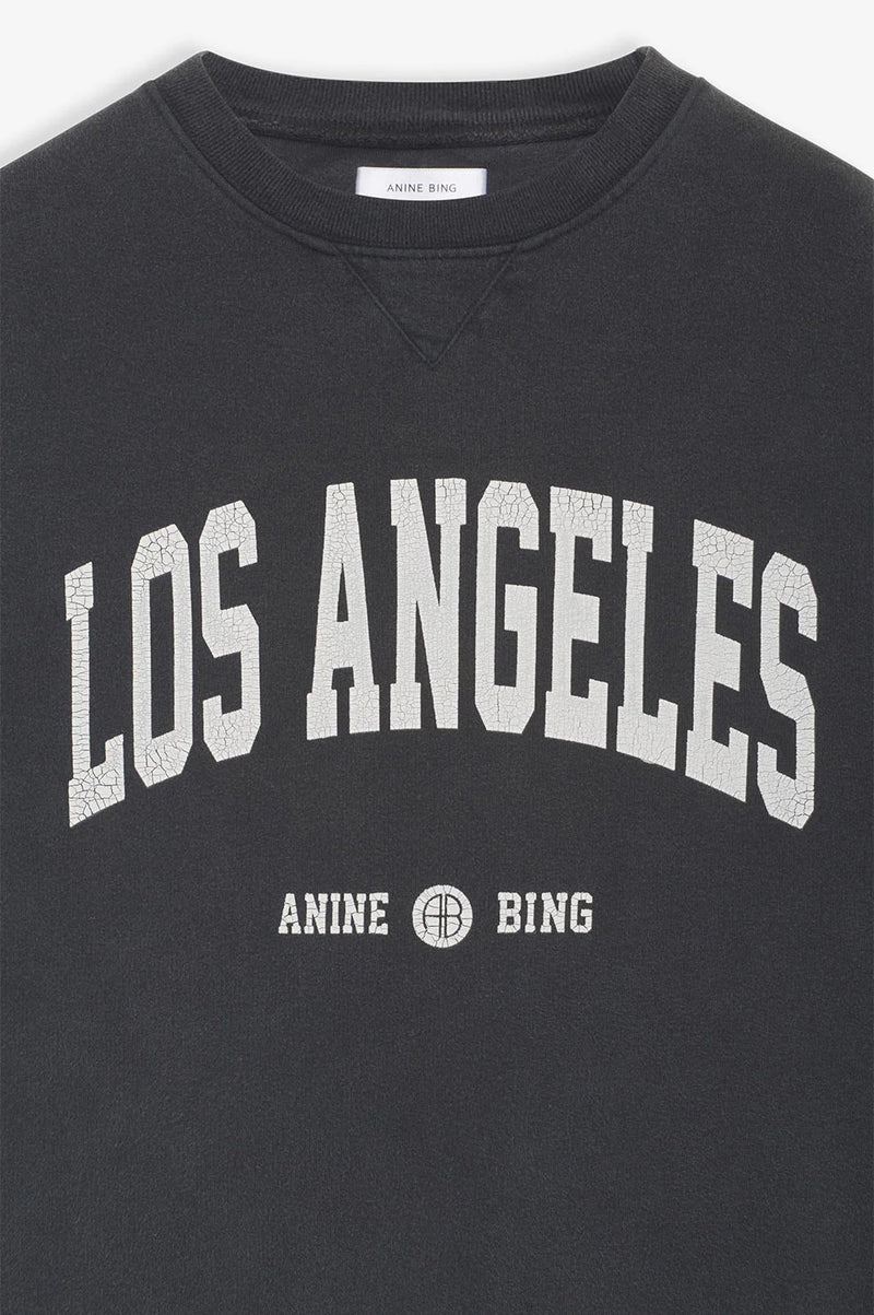 Ramona Sweatshirt Los Angles WASHED BLACK Anine Bing-Anine Bing-Frolic Girls
