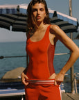 Nagnata Downtown Mesh Short in Poppy