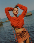 Nagnata Downtown Mesh Jersey in Poppy