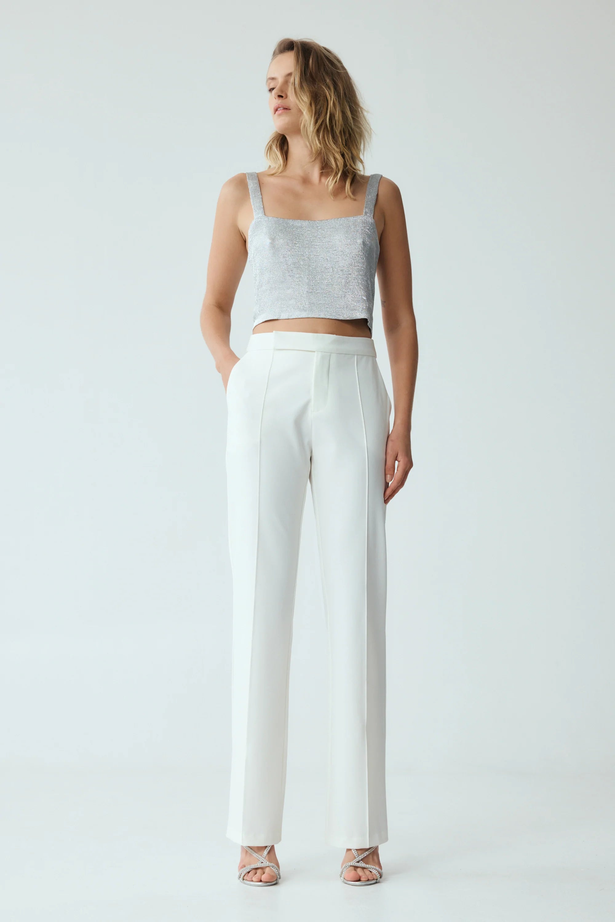 Reset Tailored Pant WHITE Third From-Third Form-Frolic Girls