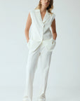 Reset Tailored Pant WHITE Third From-Third Form-Frolic Girls