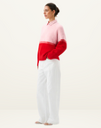 Roame Reggie Sweater in RED & PINK