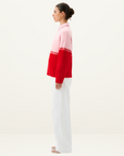 Roame Reggie Sweater in RED & PINK