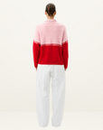 Roame Reggie Sweater in RED & PINK