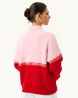 Roame Reggie Sweater in RED & PINK