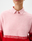 Roame Reggie Sweater in RED & PINK