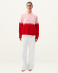 Roame Reggie Sweater in RED & PINK