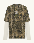 SSAINT Boxy Layered Tee in Vintage Camo