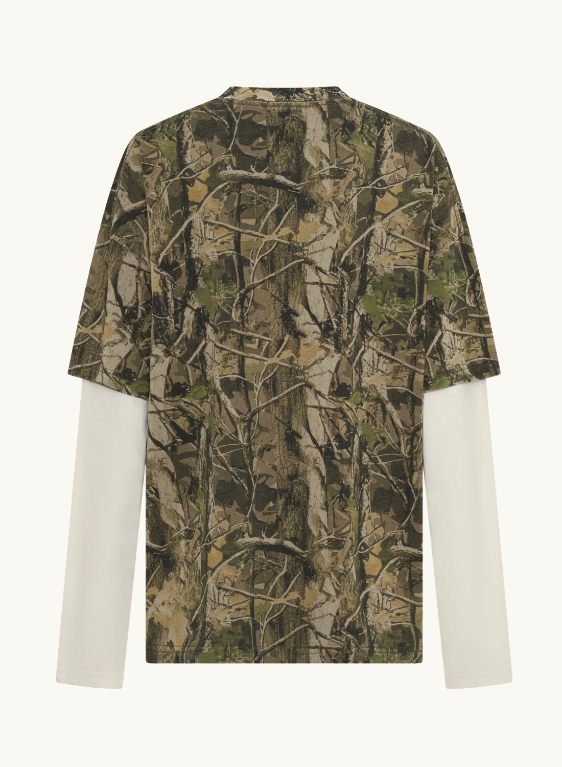 SSAINT Boxy Layered Tee in Vintage Camo