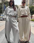 SŚAINT Cropped Hoodie in BUTTER