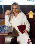 SŚAINT Cropped Hoodie in BUTTER
