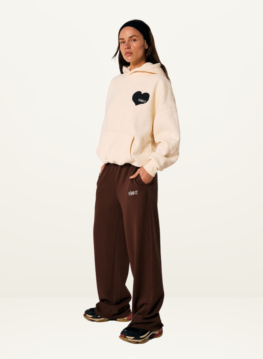SŚAINT Lounge Pants in BROWN