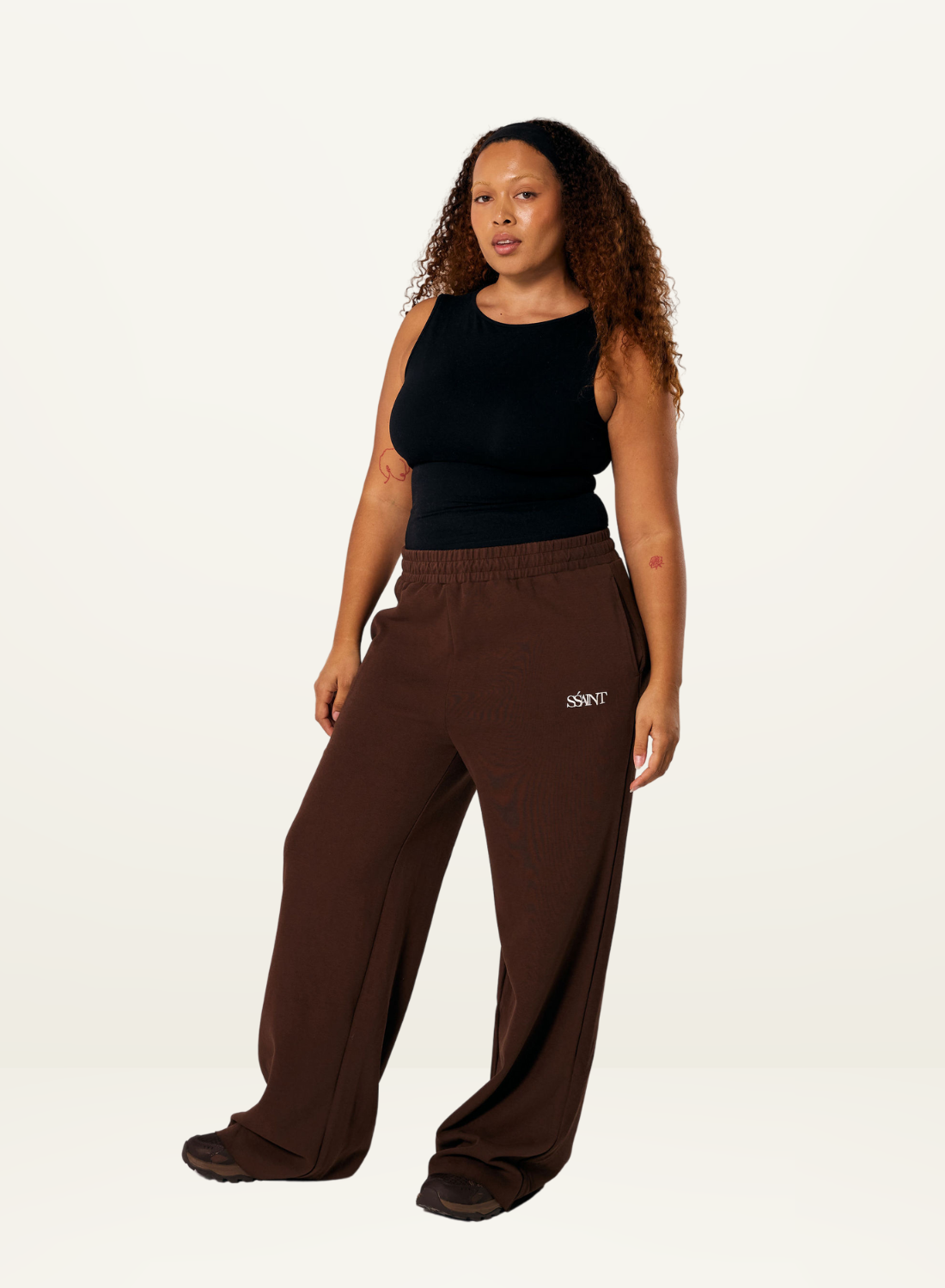 SŚAINT Lounge Pants in BROWN