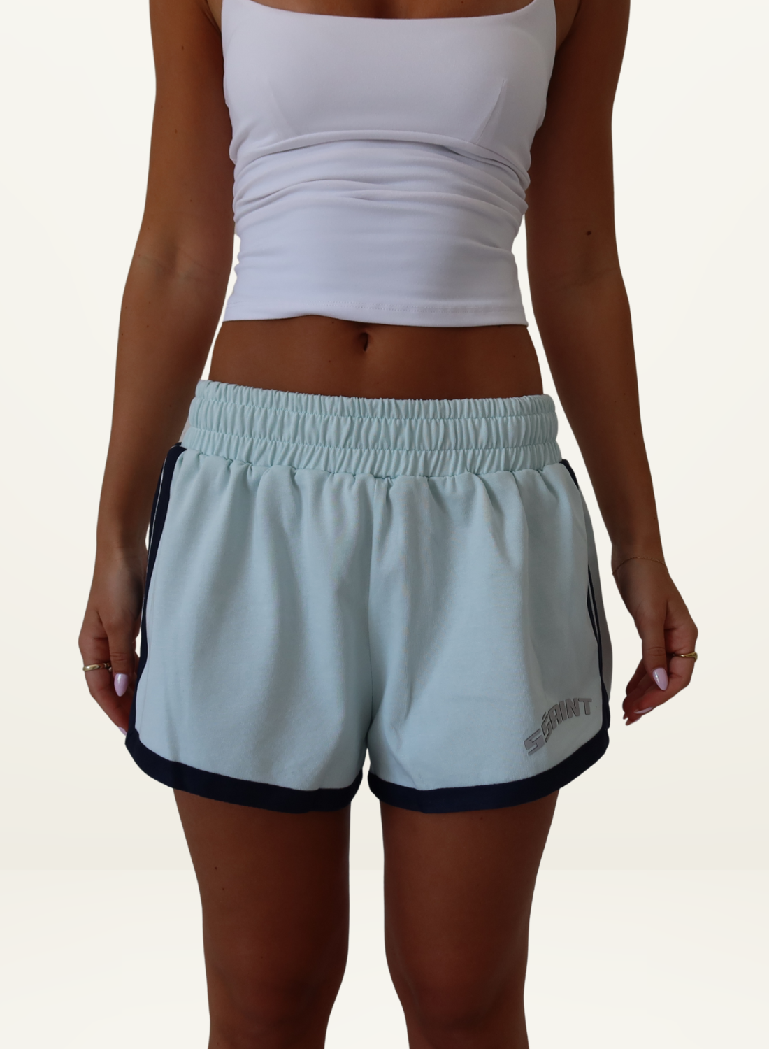 SSAINT Reflective V Shorts in Mint