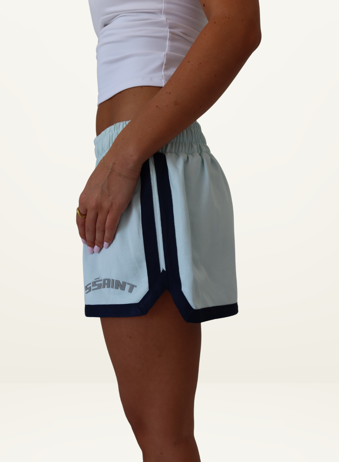 SSAINT Reflective V Shorts in Mint
