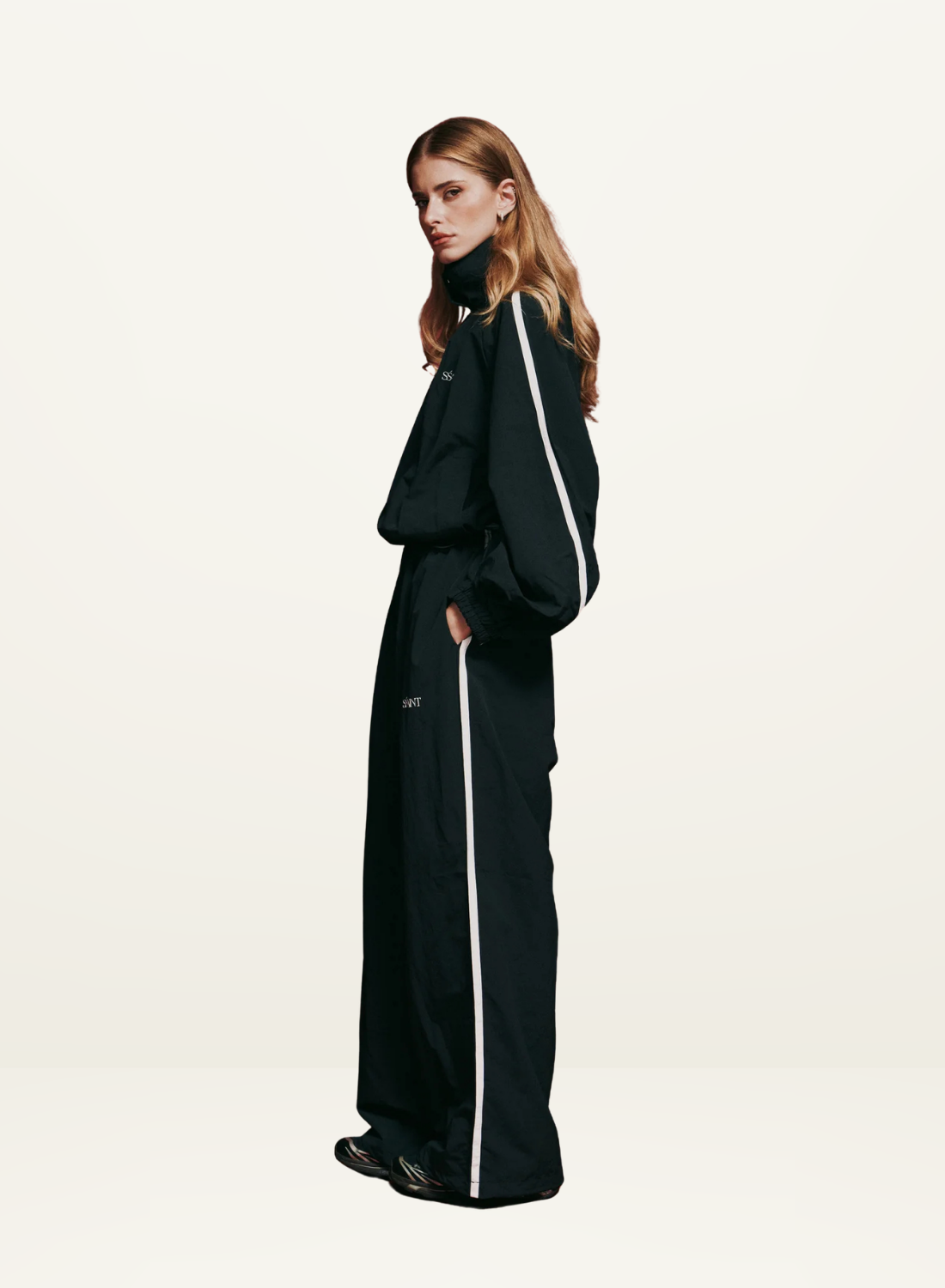SSAINT Windbreaker Pant in Black