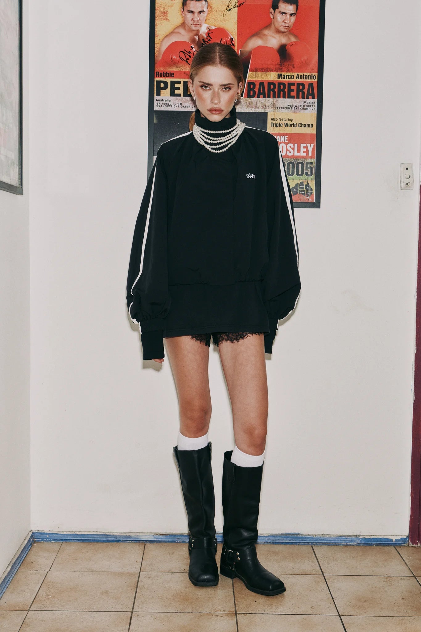 SSAINT Windbreaker Pant in Black