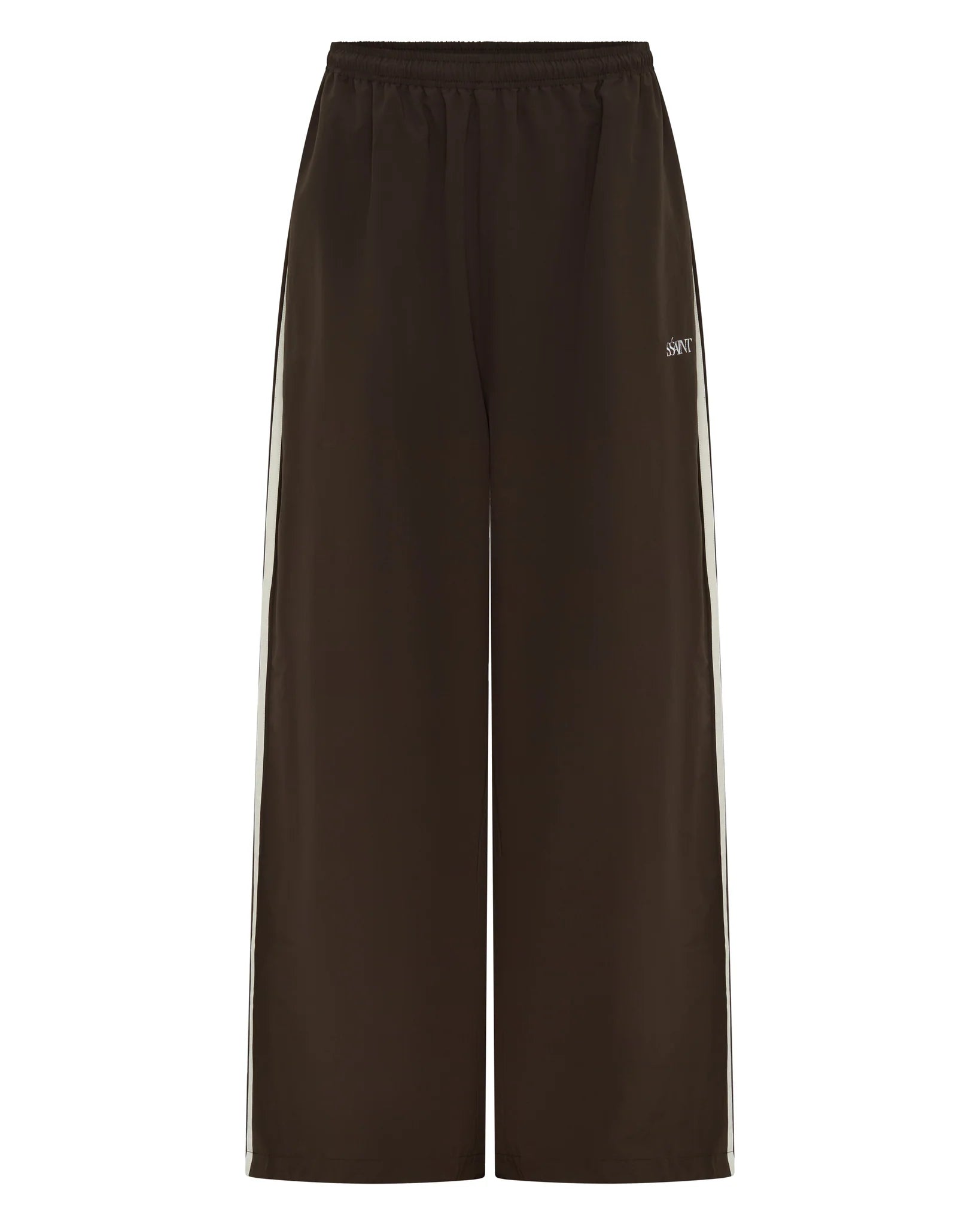 SSAINT Windbreaker Pant in Brown/Cream