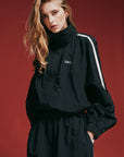 SSAINT Windbreaker Zip Jacket in Black
