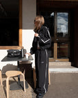 SSAINT Windbreaker Zip Jacket in Black