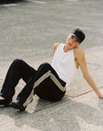 Geo Track Pants in BLACK Something Very Special-Something Very Special-Frolic Girls