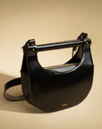 Sancia Almira Halfmoon Bag in BLACK