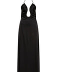 Satin Embellished Keyhole Dress BLACK Sonya-Sonya-Frolic Girls