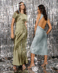 Satin Maxi Tee Dress OLIVE Third Form-Third Form-Frolic Girls