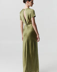 Satin Maxi Tee Dress OLIVE Third Form-Third Form-Frolic Girls