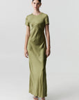 Satin Maxi Tee Dress OLIVE Third Form-Third Form-Frolic Girls