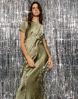 Satin Maxi Tee Dress OLIVE Third Form-Third Form-Frolic Girls