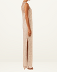 Shona Joy Asteri High Neck Sleeveless Maxi Dress in SILVER-Shona Joy-Frolic Girls