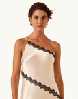 Shona Joy Camille Lace Asymmetrical Maxi Dress in CREAM-Shona Joy-Frolic Girls