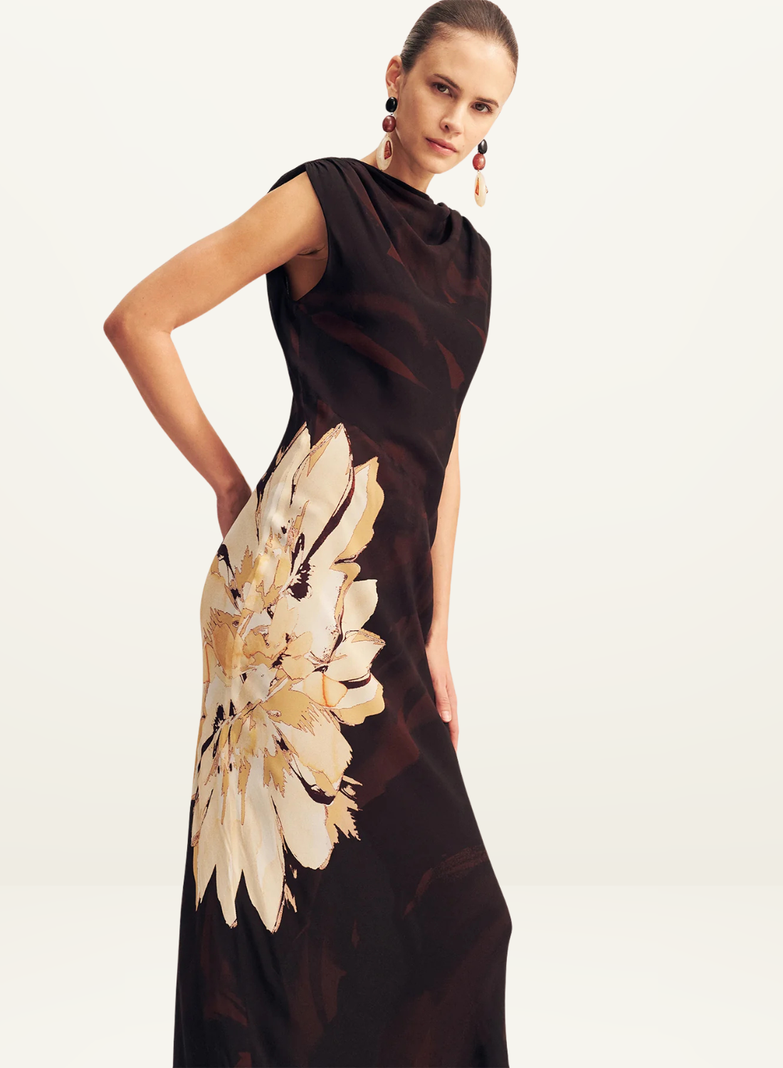 Shona Joy Cazador Maxi Dress in Natura Floral